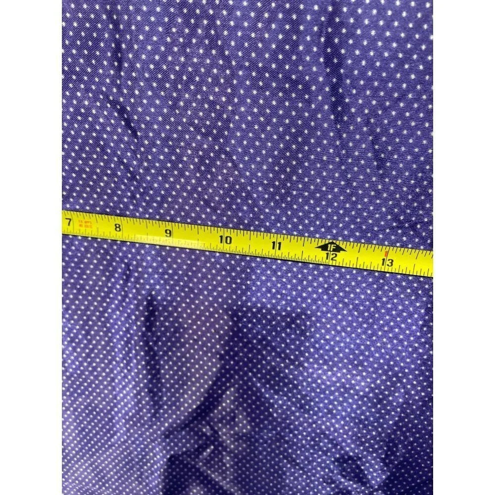 Fabric Purple White Dot Silky 40